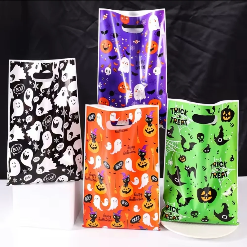 40 Pcs Halloween Themed Grab Bags With Pens, Stickers & Temporary Tattoos Set